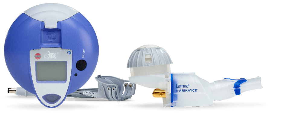 The LAMIRA® Nebuliser System, optimised for the administration of ARIKAYCE®